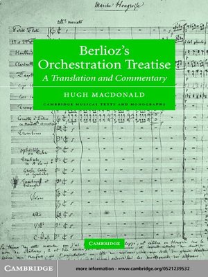 cover image of Berlioz's Orchestration Treatise